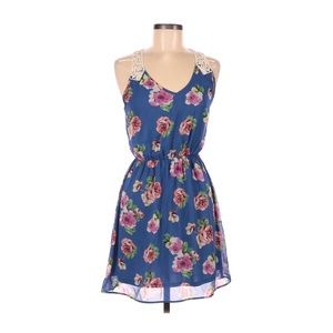 Pink Owl floral midi dress